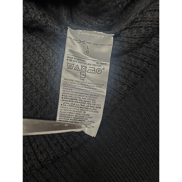 Old Navy Women's Large Black Knit Raglan Sleeve Sweater - Picture 4 of 6